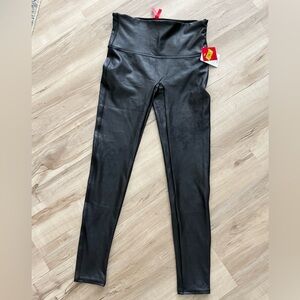 SPANX Black Faux Leather Apparel